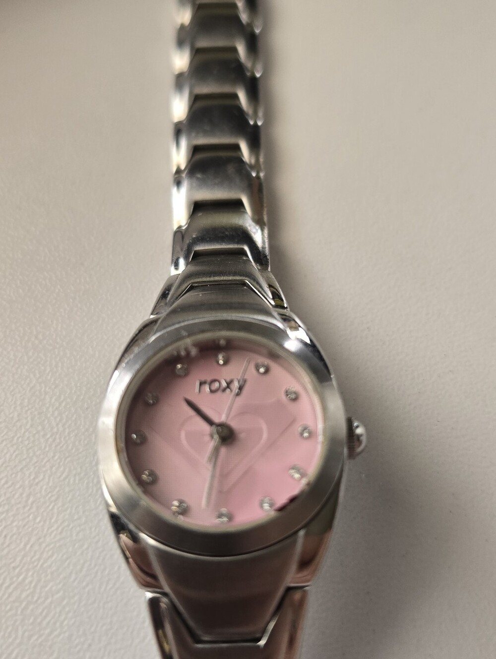Roxy Silver Stainless Steel Quartz Watch - Silver (No Battery) Fits a thin wrist